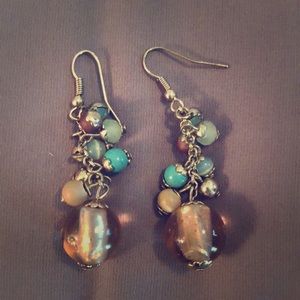 Cascading sphere earrings